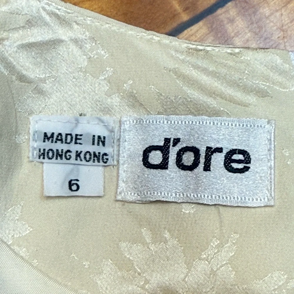 Vintage d’Ore silk dress. EUC size 6 - Picture 4 of 8